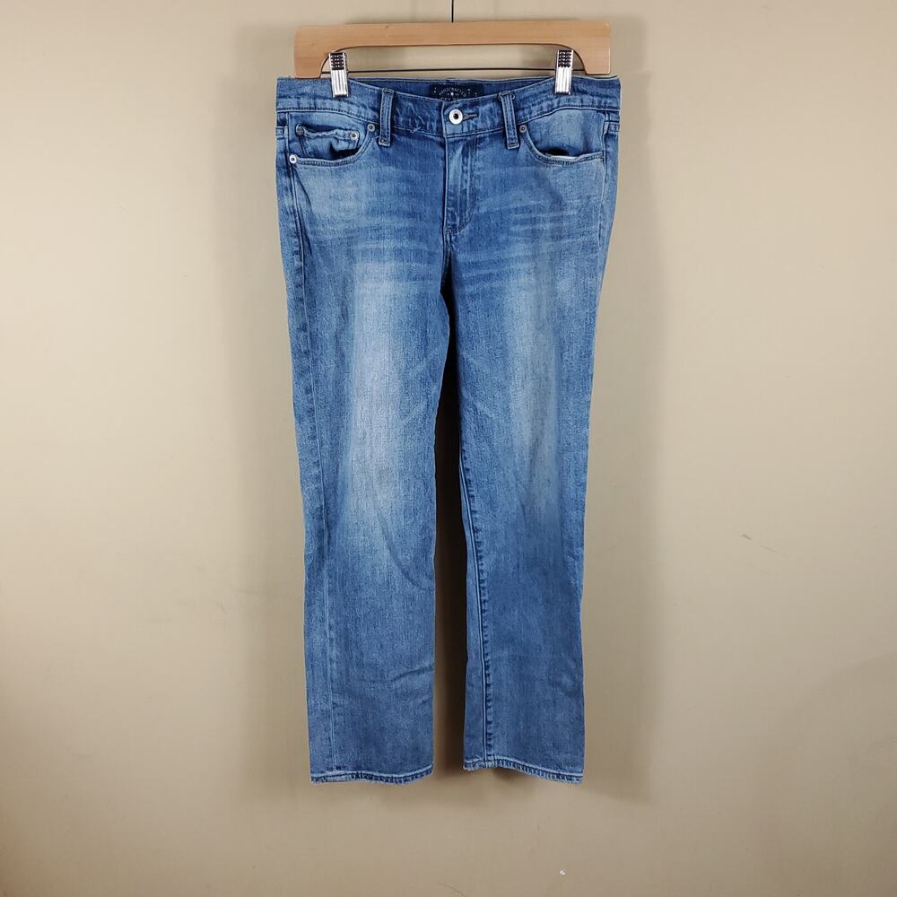 Lucky Brand Sweet Crop Light Wash Star Ridge Jean Size 29/8